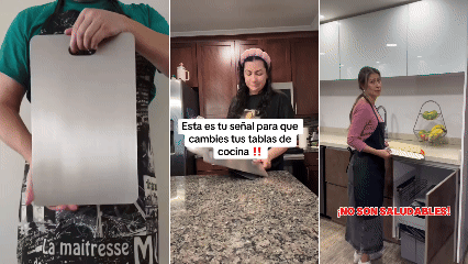 ✨🏡Set de 2 Tablas Premium de Acero Inoxidable – Cocina más sana, moderna y profesional 👌