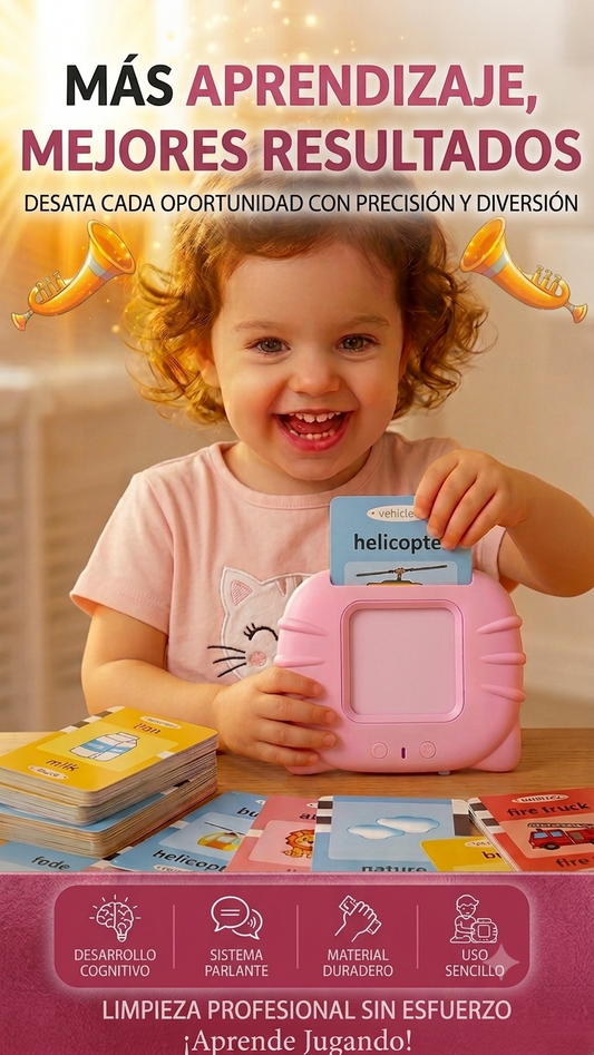 🧠 Máquina Educativa Bilingüe para Niño/as — Tarjetas Inteligentes