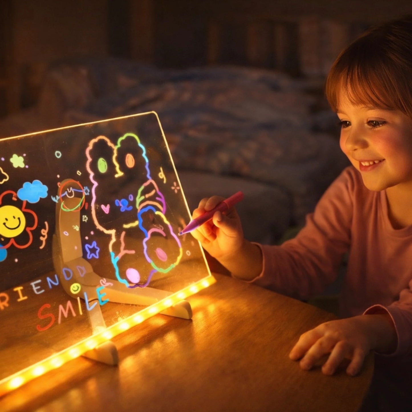 💡📝 PIZARRA LED MÁGICA — 🎨 Creatividad, aprendizaje y diversión en uno