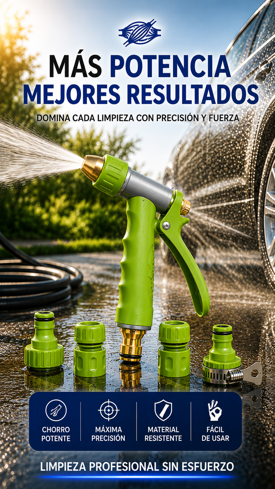 Boquilla Pistola Metálica de Alta Precisión – Potencia, control y rendimiento profesional en cada uso ⚙️🔥