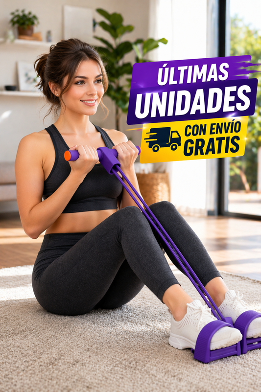 Banda Elástica con Pedal y Agarre – Tonifica tu cuerpo fácil y rápido sin salir de casa 💪🔥