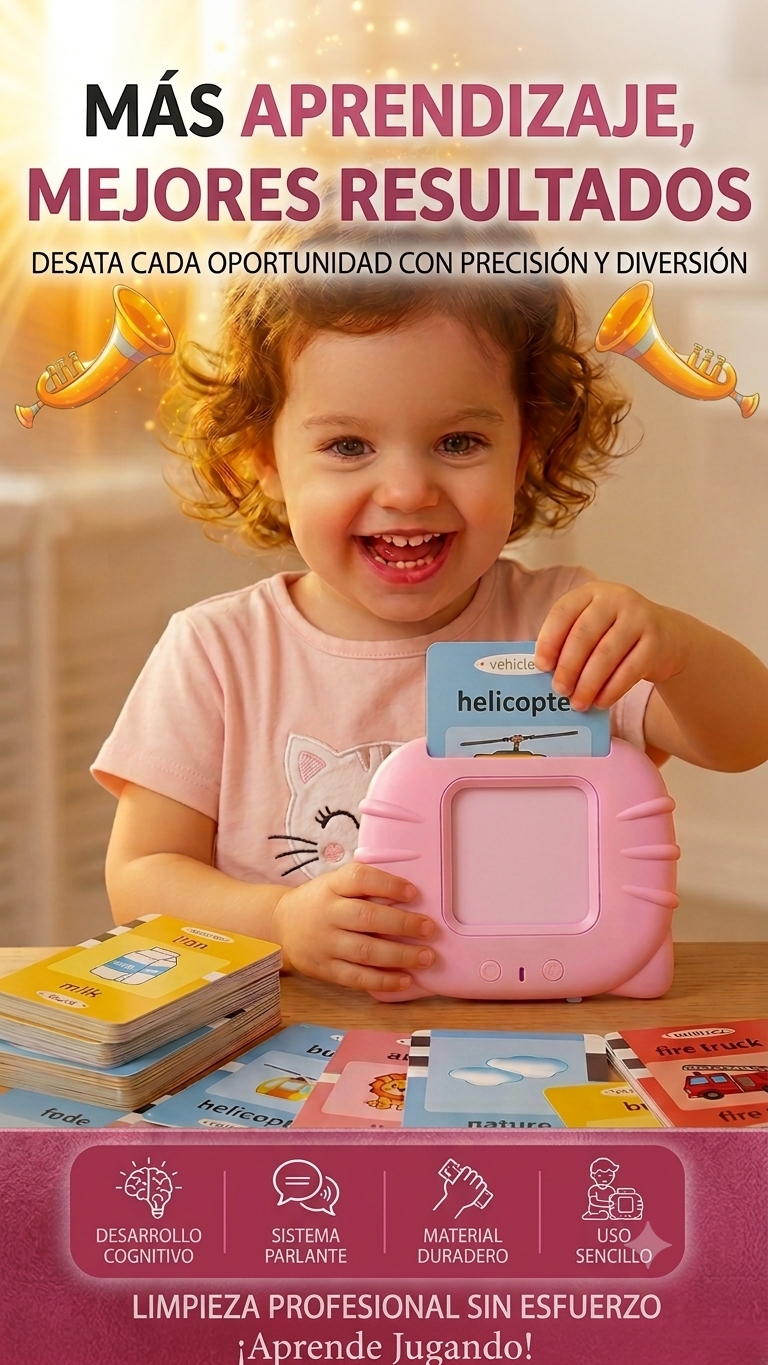 🧠 Máquina Educativa Bilingüe para Niño/as — Tarjetas Inteligentes