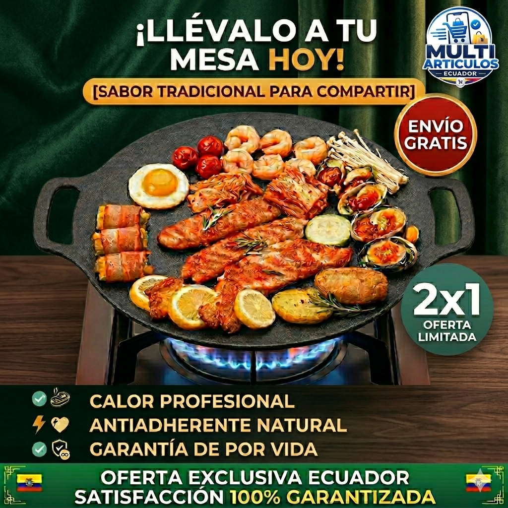 🍳🔥 SARTÉN COREANO PREMIUM — 💎 Cocina fácil, rápida y saludable para tu hogar 2X1