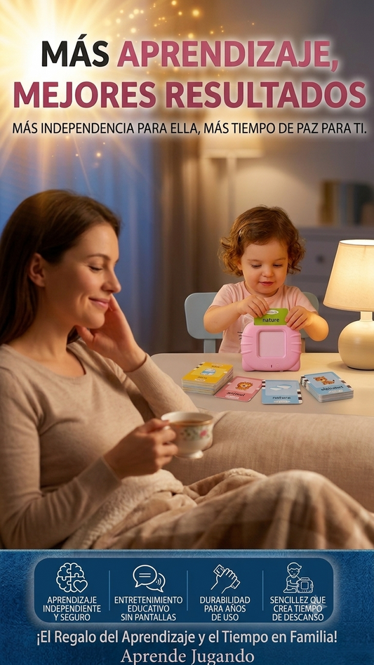 🧠 Máquina Educativa Bilingüe para Niño/as — Tarjetas Inteligentes